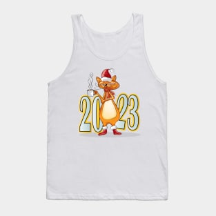 Happy New Year Cats 2023 Tank Top